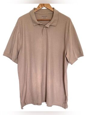 Saddlebred Polo Shirt Men’s XXL Tan Short Sleeve Collared Top